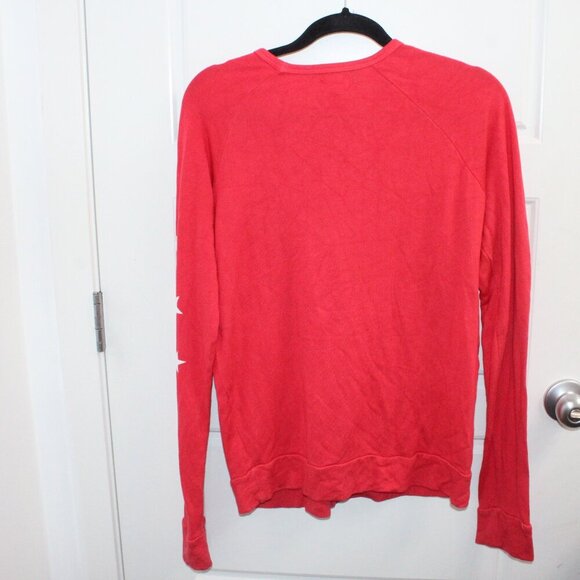 Anthropologie Sundry Crewneck Pullover Sweater Top Hot Pink 1 Small - Picture 3 of 4